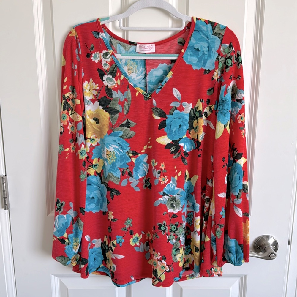 Pink Lily | Floral Blouse